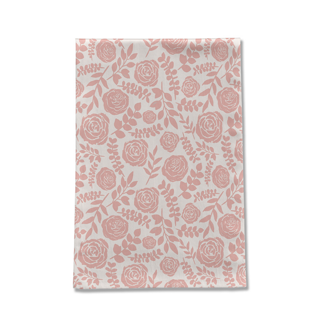 Blush Floral Tea Towel