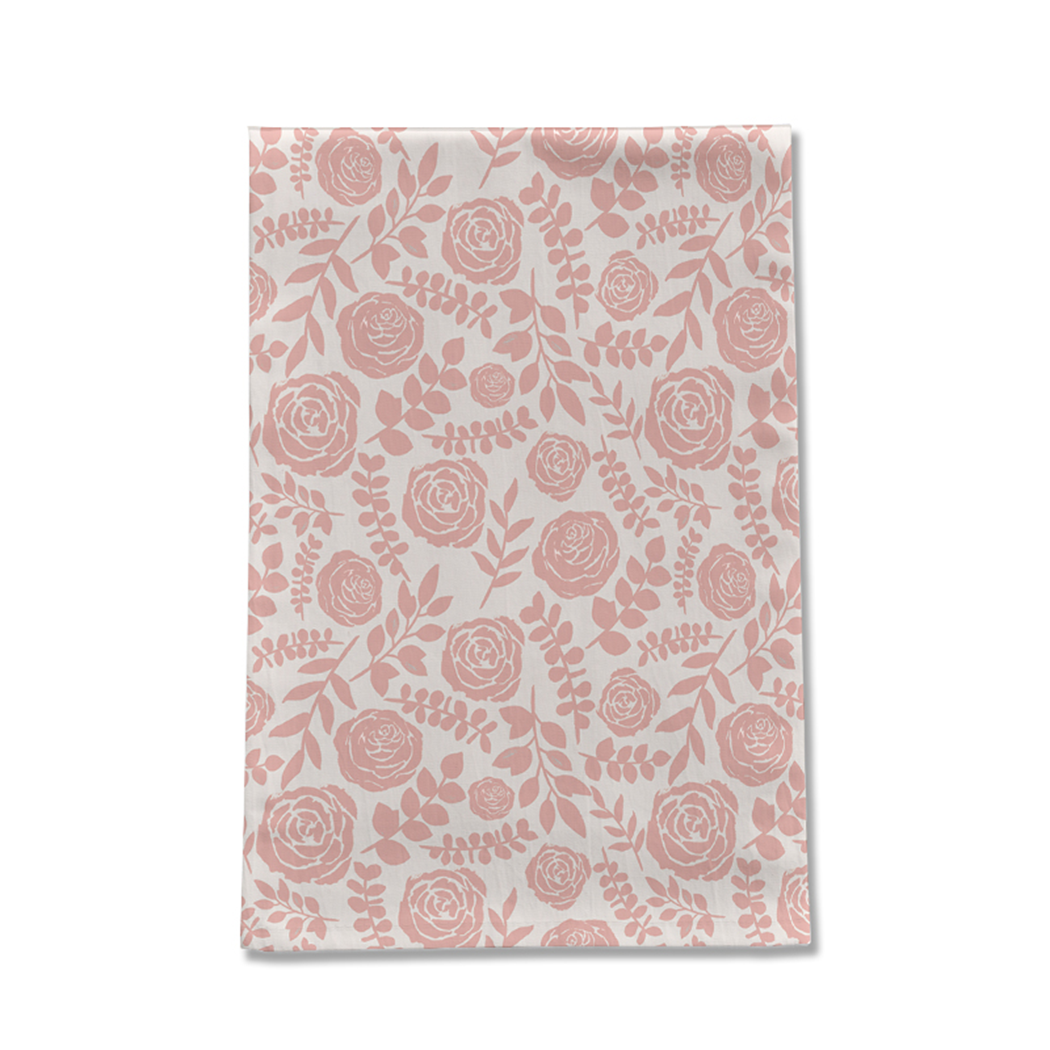 Blush Floral Tea Towel